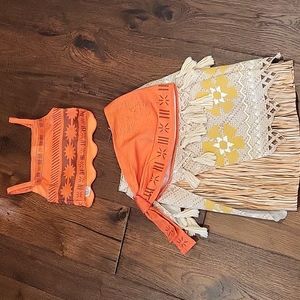 Disney Little Girls Moana Costume size 4